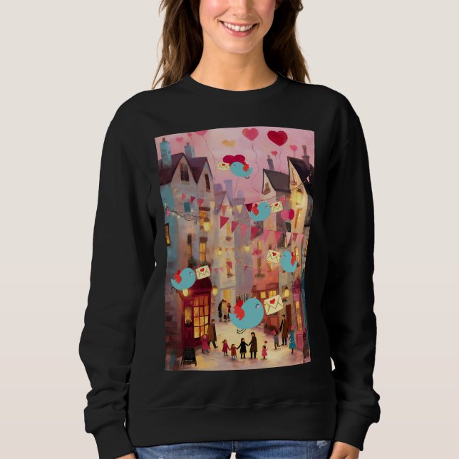 SO VIELE VALENTINSKARTEN ZU LIEFERN SWEATSHIRT (Vorderseite)
