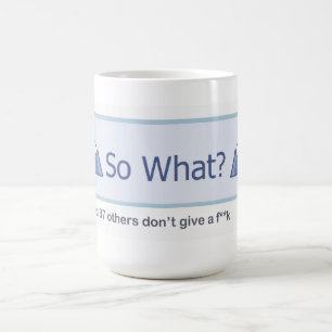 So was? (Facebook Knopf) Tasse