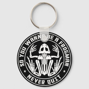 So werden Sie ein Frogman "Never Quit"-Patch sein Schlüsselanhänger