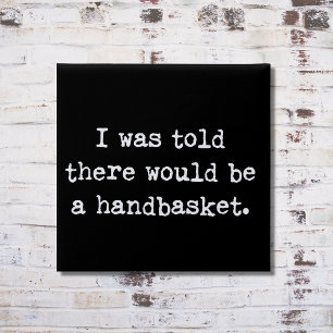 So werden Sie in einem Handkorb-Meme abhallen Button