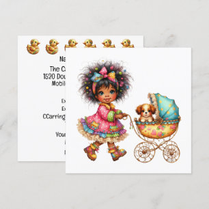 SO Wertvolle Baby Buggy Thema Einladung
