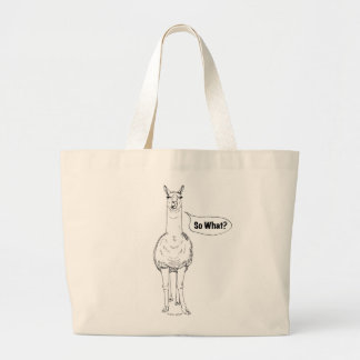 "So What?" Llama Toto Bag Jumbo Stoffbeutel