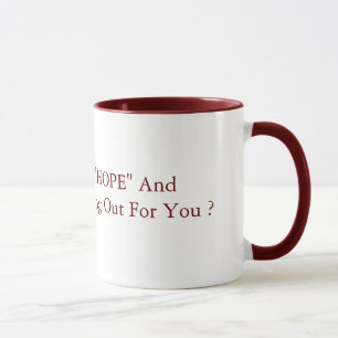 So, wie dass "HOFFNUNG" und "ÄNDERUNG" 15oz Rot Tasse