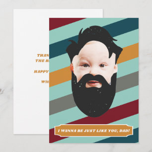 So wie du Foto Vatertagskarte Einladung