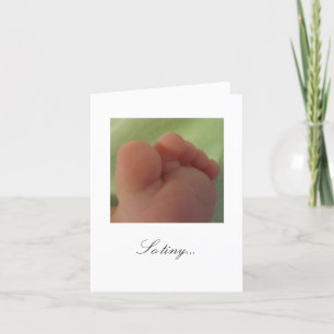 So winzig ...Neue Babykarte Karte
