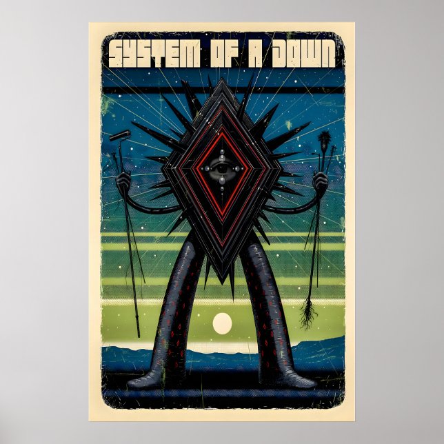 SOAD Poster Mattes Kunstdruck. System Of A Down (Vorne)