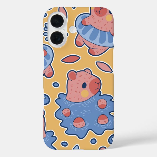 Soak & Float Capybara Wellness-Center Day Case-Mate iPhone Hülle (Rückseite)