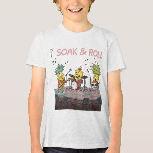 Soak & Roll - Niedliche Sponge Band Music Pun Cart Tri-Blend Shirt