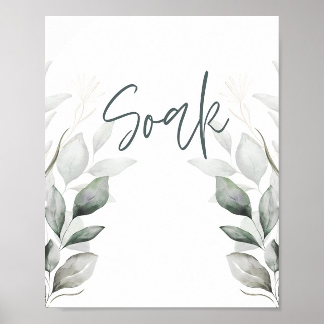 Soak Scripture Badezimmer Wand Kunstposter Poster (Vorne)