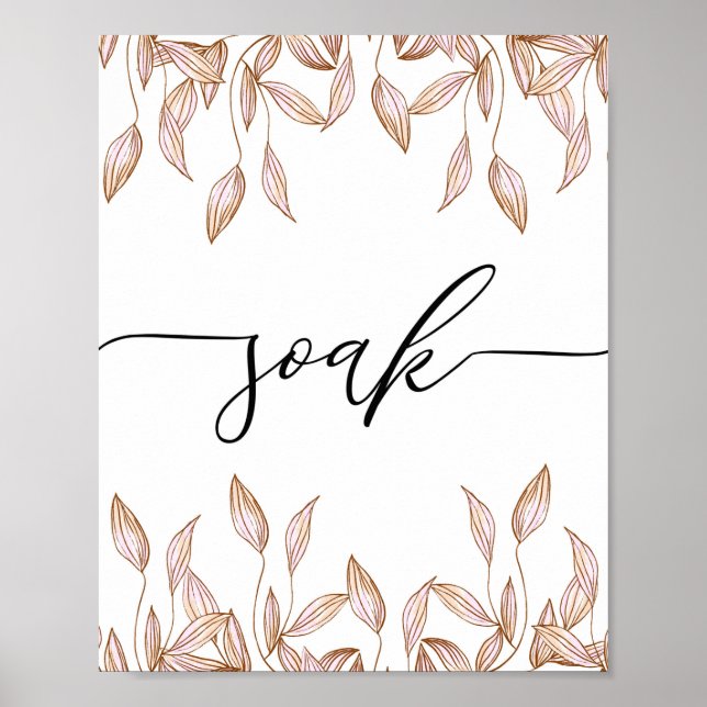 Soak Scripture Badezimmer Wand Kunstposter Poster (Vorne)