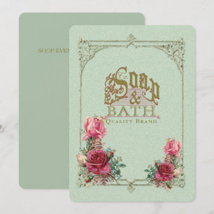 SOAP & BATH ~ Einladung / Event-Karte