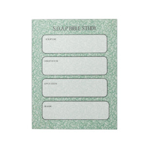 SOAP Bibel-Studien-Notizblock Notizblock