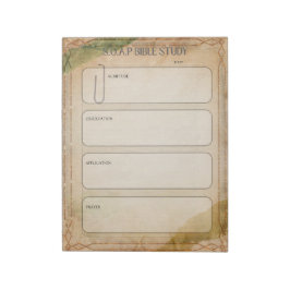 SOAP Bible Study Notepad Notizblock