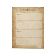 SOAP Bible Study Notepad