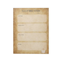 SOAP Bible Study Notepad Notizblock
