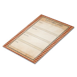 SOAP Bible Study Notepad Notizblock