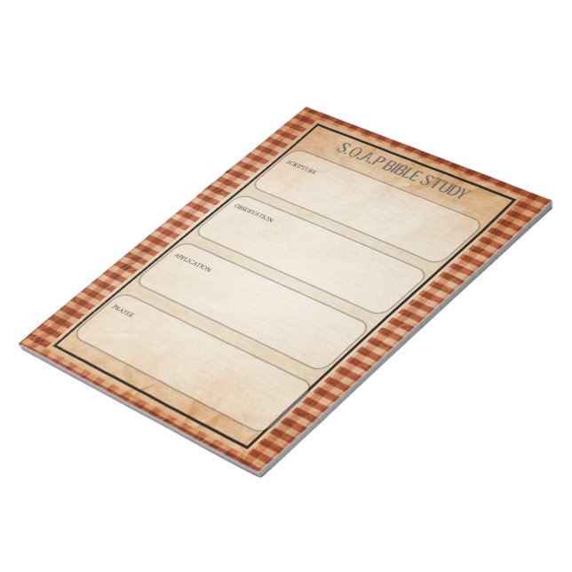 SOAP Bible Study Notepad Notizblock (angewinkelt)