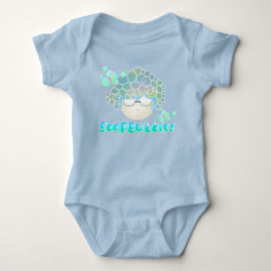 Soap Bubbles Baby Blue Strampler