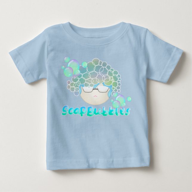 Soap Bubbles Baby Blue T-shirt (Vorderseite)
