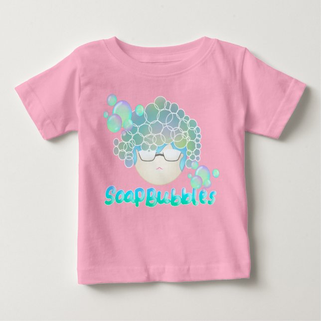Soap Bubbles Baby Pink Baby T-shirt (Vorderseite)