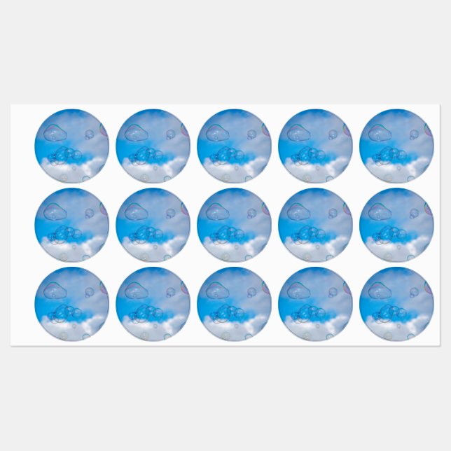 Soap bubbles etiketten (Blatt)