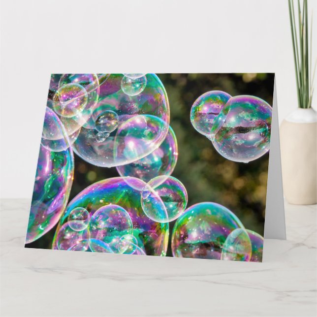 Soap bubbles karte (Vorderseite)