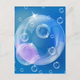 Soap bubbles postkarte