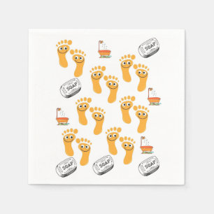 Soap Feet Napkin Serviette