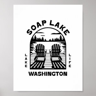 Soap Lake Washington Im Freien Vintage Poster