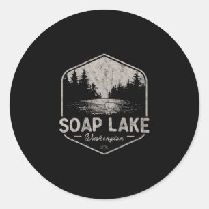 Soap Lake Washington Outdoors Vintage 3 Runder Aufkleber