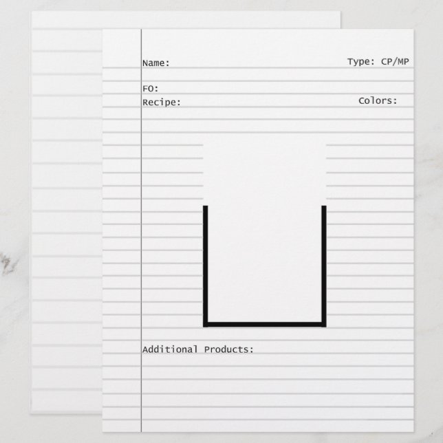 Soap Maker Design Template Buchstaben Briefbogen (Vorne/Hinten)