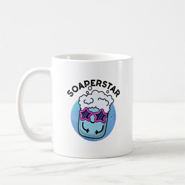 Soaperstar Funny Superstar Soap Puff Kaffeetasse (Links)