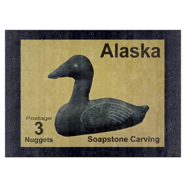 Soapstone Eider Duck Schneidebrett (Vorderseite)