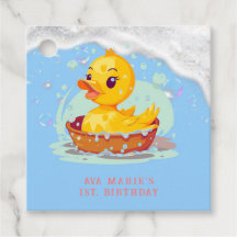 Soapy Yellow Rubber Duck Girl 1. Geburtstag Party