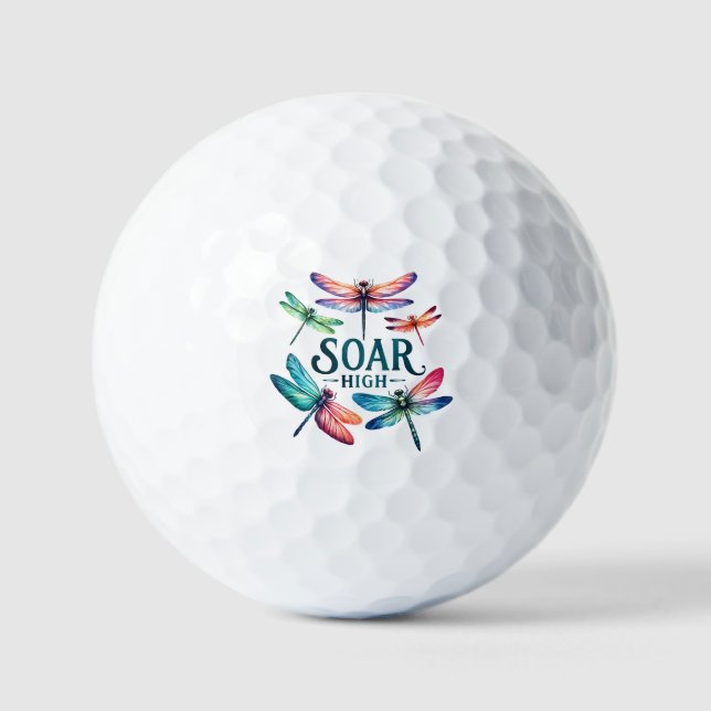 Soar High - Artistic Dragonfly Golfball (Vorderseite)