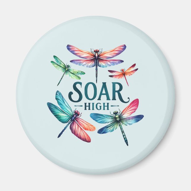 Soar High - Artistic Dragonfly Magnet (Vorne)