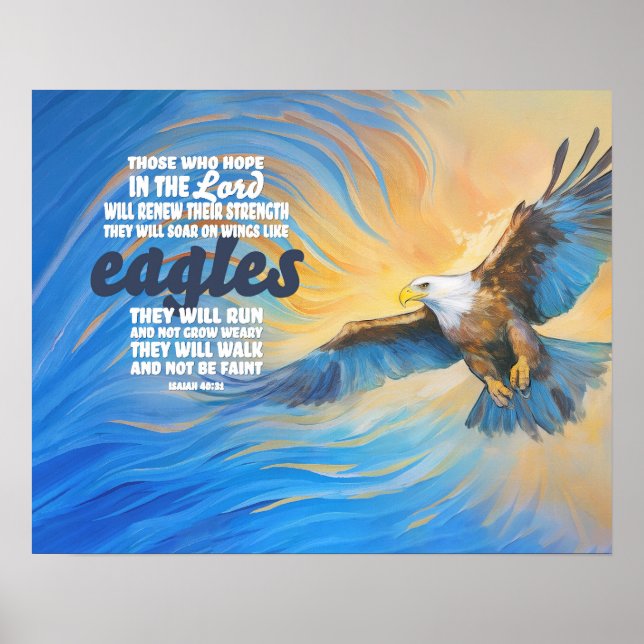 Soar on wings like eagles poster (Vorne)