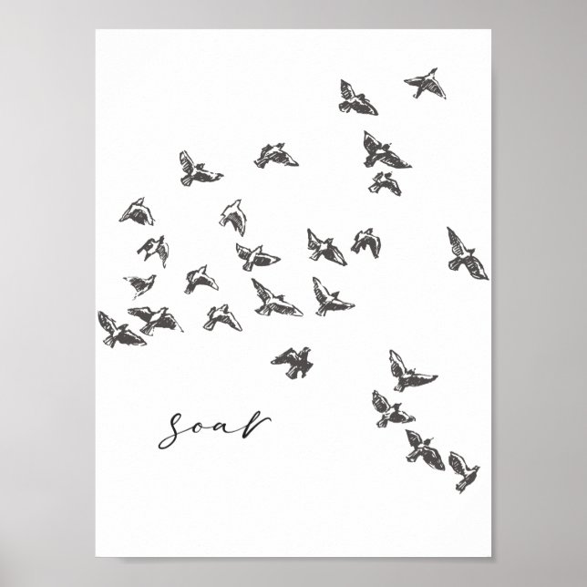 Soar, Poster 8x10, Motivierend Art Decor (Vorne)
