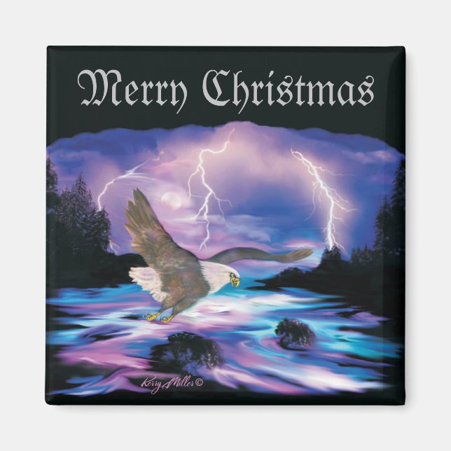 Soaring Bald Eagle Magnet (Vorne)