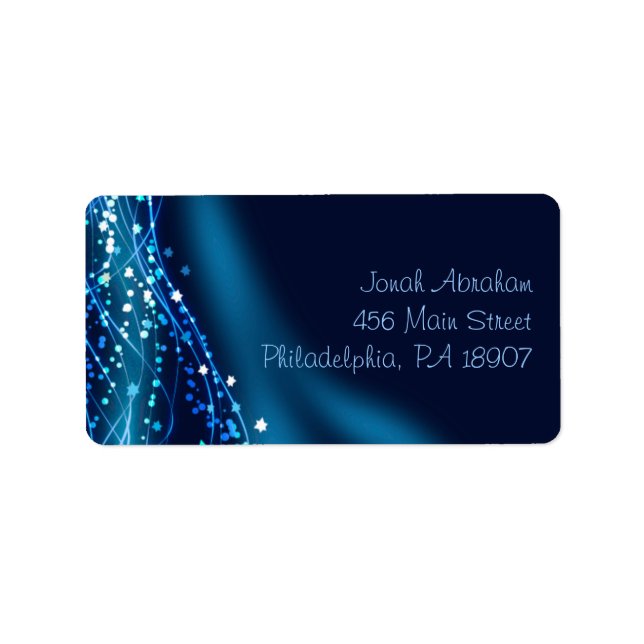 Soaring Dove Bat Bar Mitzvah Rücksendeadresse Adressaufkleber (Vorne)