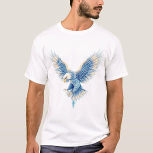Soaring Eagle - Detaillierte digitale Illustration T-Shirt