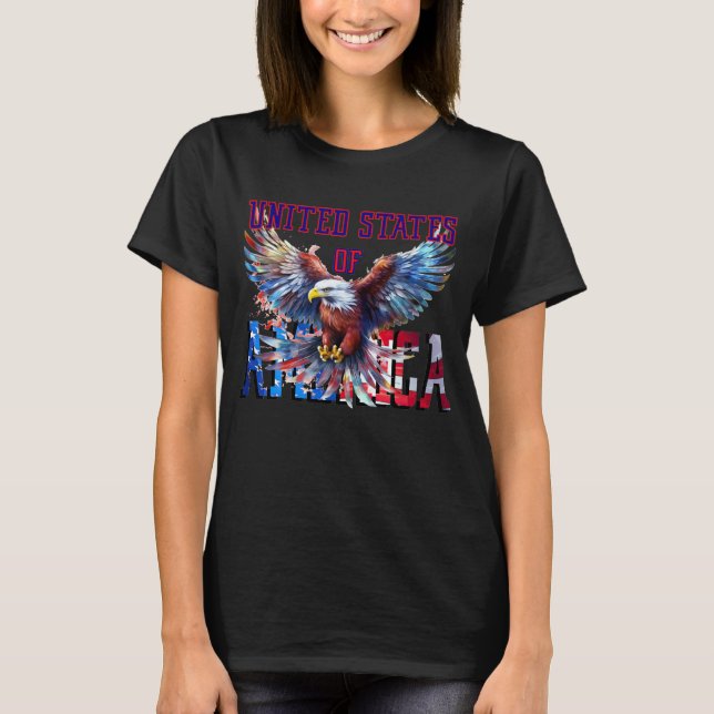 Soaring Eagle Patriotic T-Shirt (Vorderseite)