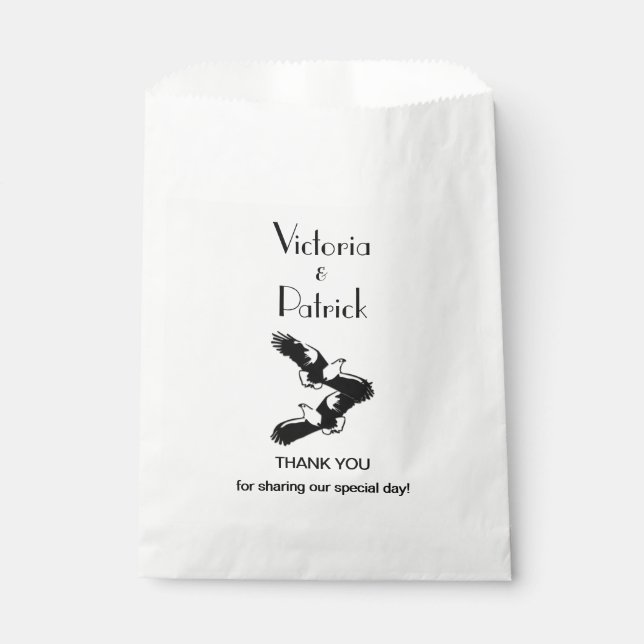 Soaring Eagles Custom Vielen Dank Geschenktütchen (Vorderseite)