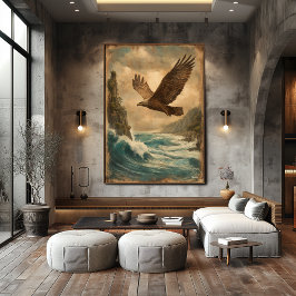 Soaring Horizon — Mid-Century Retro Vintage Poster