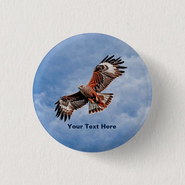 Soaring Red Kite Button (Vorderseite)