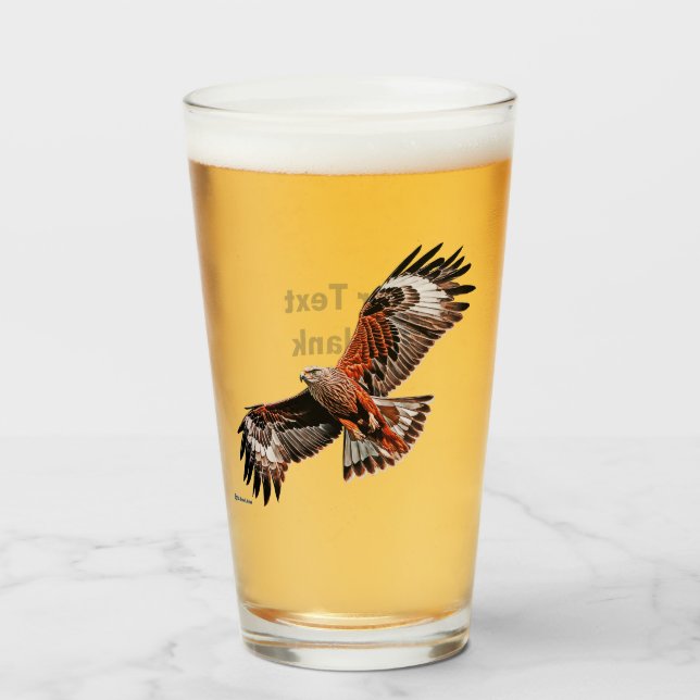 Soaring Red Kite Glas (Vorne (Gefüllt))