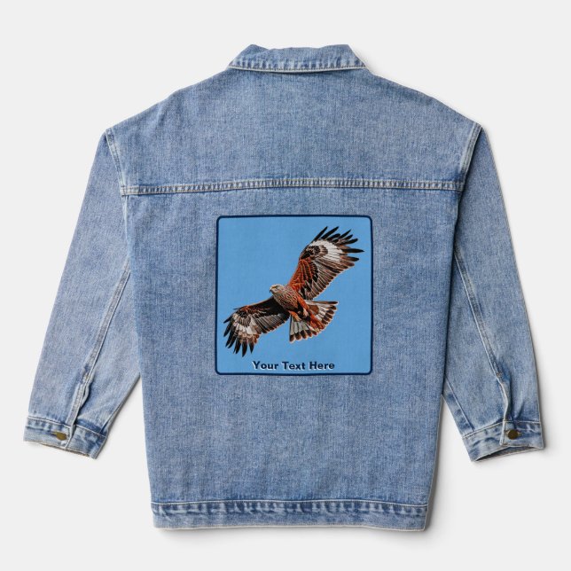 Soaring Red Kite Jeansjacke (Rückseite)