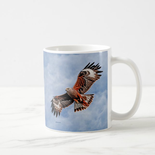 Soaring Red Kite Kaffeetasse (Rechts)
