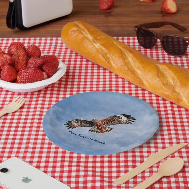 Soaring Red Kite Pappteller (Picknick)