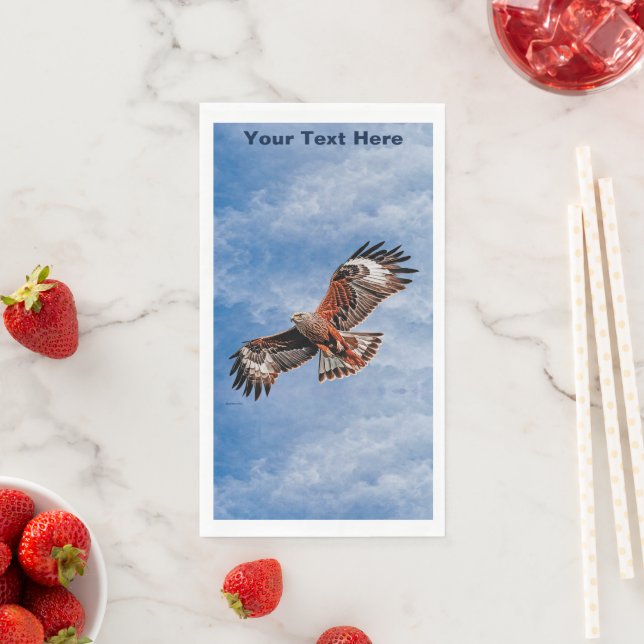 Soaring Red Kite Serviette (Beispiel)